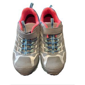 Merrill Women's Gray Blue Moab FST Low Waterproof Hiking Sneaker Shoes Size 6.5M